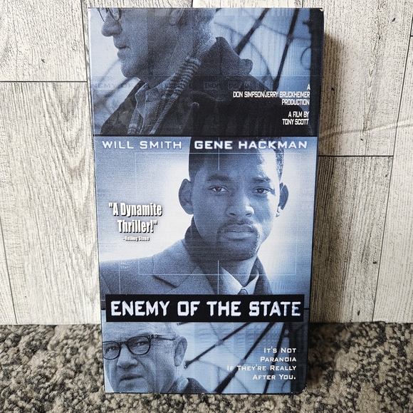 Enemy Of The‎ State VHS Movie 1999 Will Smith Gene Hackman Thriller Movie - Picture 1 of 9